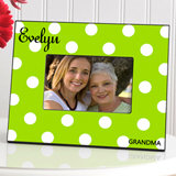 Personalized Polka Dots Picture Frame (6 Colors Available)