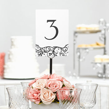 Flourish Table Number Cards