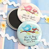 Baby Shower Personalized Girl  Designs Magnets (2.25")