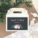 Personalized Floral Garden Mini Gable Boxes (set of 12)