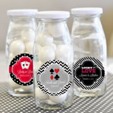 "A Lucky Pair" Personalized Milk Bottles