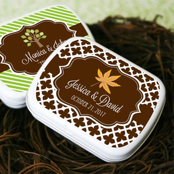 "Fall for Love" Personalized Mint Tins
