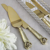 Two Piece cake knife set from fashioncraft