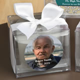 <em>Fashioncraft's Personalized Memorial Collection</em> Candle Favors