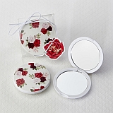 Floral Rose compact mirror