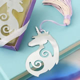 Majestic silver metal Unicorn bookmark