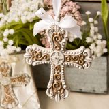 Stunning vintage design cross ornament from fashioncraft