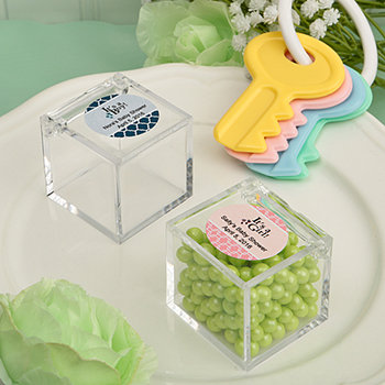 Personalized  Baby Shower Acrylic Box From The  Design your own collection