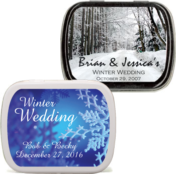 Wedding Mint Tins - Winter (3 designs available)