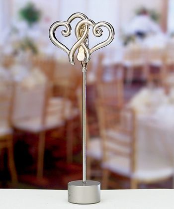 Double Heart Place Card Holders