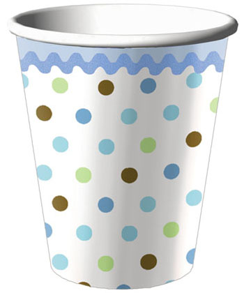 9-oz Cups - Tickled Blue