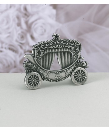 Pewter Coach Place Card Stand