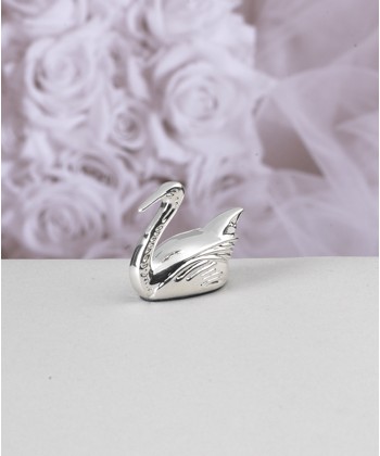 Silver Plated Swan Card Stand