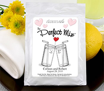 Heart Themed Lemonade Wedding Favors