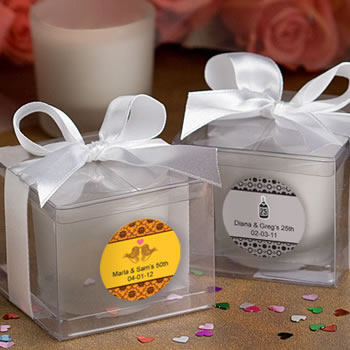Fashioncraft's Personalized Expressions  Collection Candle Favors  - Anniversary