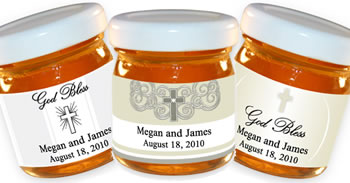 Personalized Honey Favors - Christening Theme (3 designs available)