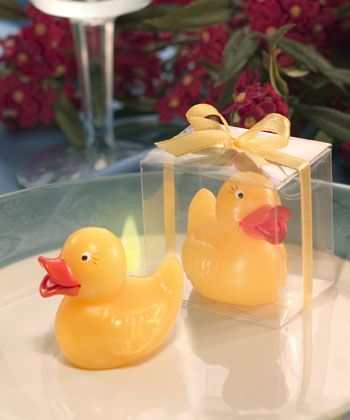 Yellow Duck Candle in Clear Box