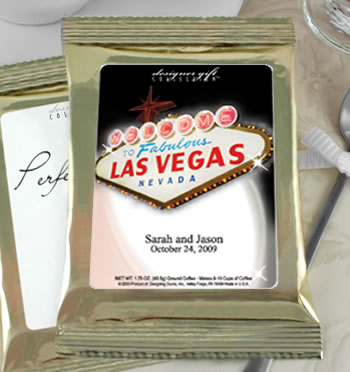 Personalized Coffee Favors - Other Themes, Gold Bag (13 designs available)