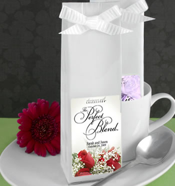 Flower Themed Personalized Coffee Wedding Favors