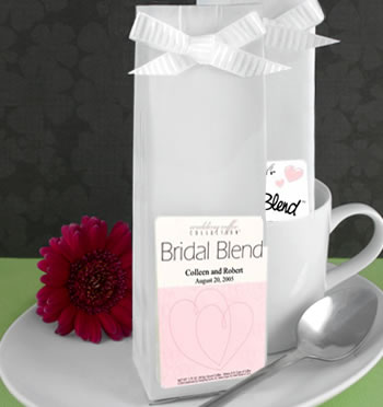 Heart Themed Personalized Coffee Wedding Favors
