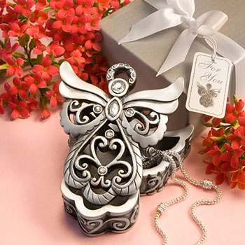 Memorial Angel Design Curio Boxes From The Heavenly Favors Collection
