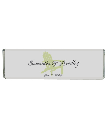 Wedding Chocolate Bars - Adirondack Chairs