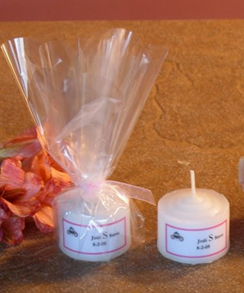 Cinderella Motif Candle - 1.25" tall