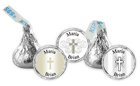 Christening / Communion Theme Hersheys Kiss Wedding Favors (3 designs available)