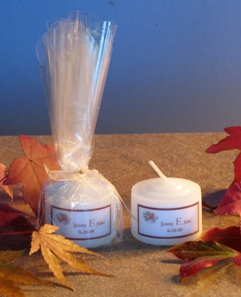 Fall Leaf Motif Mini Favor - 1.25" tall