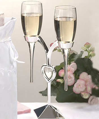 Toasting Flute Set With Stand