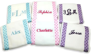 Beautiful Burp Cloths Sets of 2