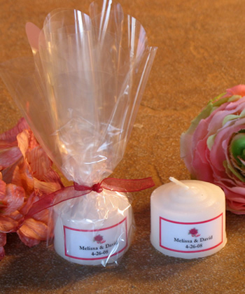 Red Roses Motif Mini Favor - 1.25" tall