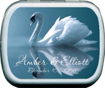 Wedding Mint Tins - Graceful Swan