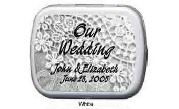 Wedding Mint Tins - Lovely Wedding Lace