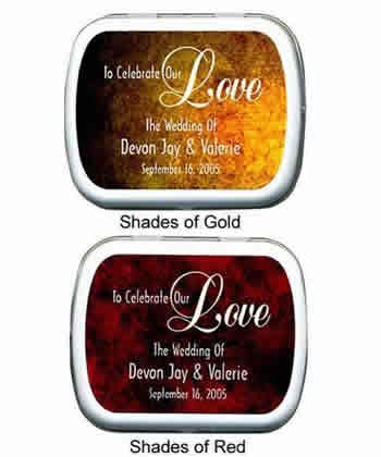 Wedding Mint Tins - Shades of Love