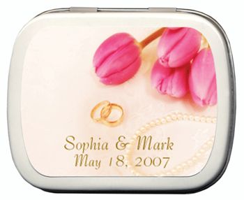 Wedding Mint Tins - Rings & Pearls