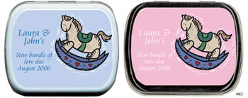 Baby Shower Mint Tins - Baby Shower Rocking Pony