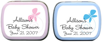 Baby Shower Mint Tins - Baby Shower Butterfly Tails