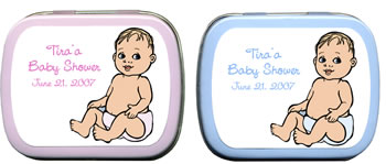 Baby Shower Mint Tins - Baby Shower Diaper Baby