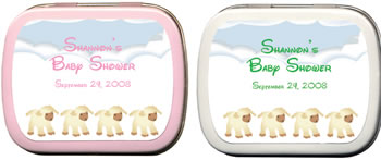 Baby Shower Mint Tins - Baby 4 Cute Little Lamb