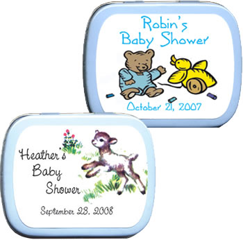 Baby Shower Mint Tins - Animal Theme (6 designs available)