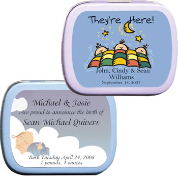 Baby Shower Mint Tins - Baby Theme (4 designs available)