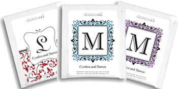 Personalized Monogram Tea Wedding Favors - Single-Letter (9 Designs Available)