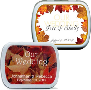 Wedding Mint Tins - Fall (9 designs available)