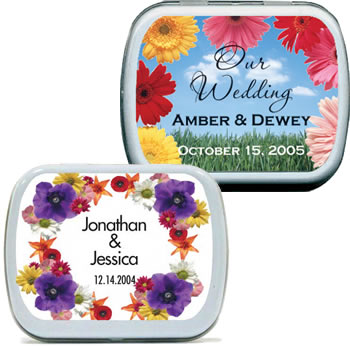 Wedding Mint Tins - Flowers (35 designs available)