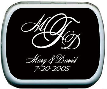Wedding Mint Tins - Monogram
