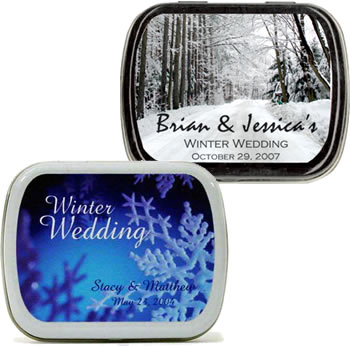 Wedding Mint Tins - Winter (3 designs available)