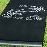 "Two Shall Become One" Aisle Runner - Black