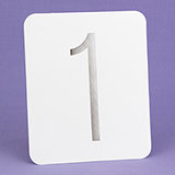 Silver Foil Table Numbers