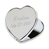 Personalized Heart Mirror Compact